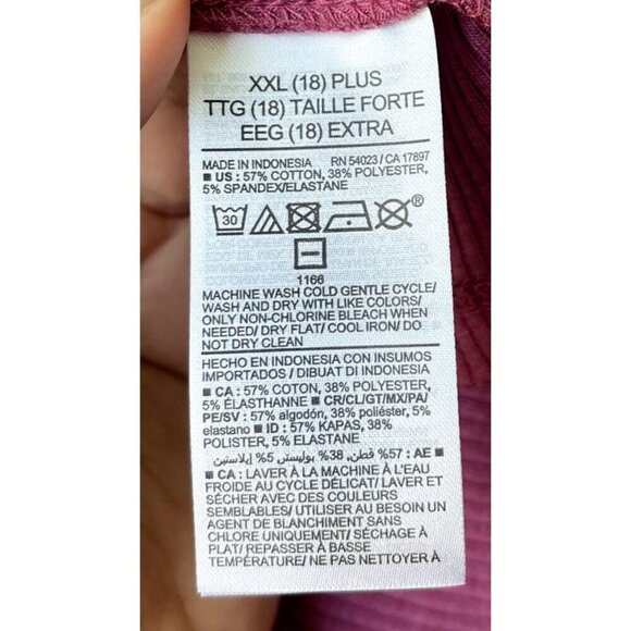 NWT Old Navy Womens Dress XXL Swing Tiered Long Sleeve Summer Babydoll PInk Mini - Picture 9 of 10